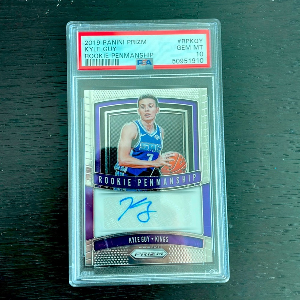 Kyle guy rookie autograph PSA 10 rookie penmanship